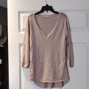 Maurices Taupe V-Neck Tunic